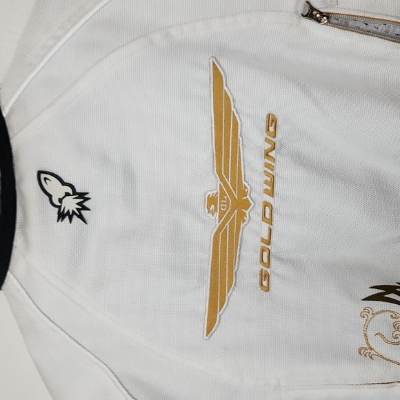 Joe Rocket Honda Goldwing white summer motorcycle motocross jacket size small - Picture 10 of 14